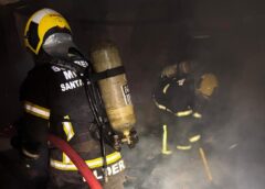Casa que estava para locação é destruída por incêndio
