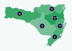 Confira a distribuição dos deputados eleitos por região de Santa Catarina